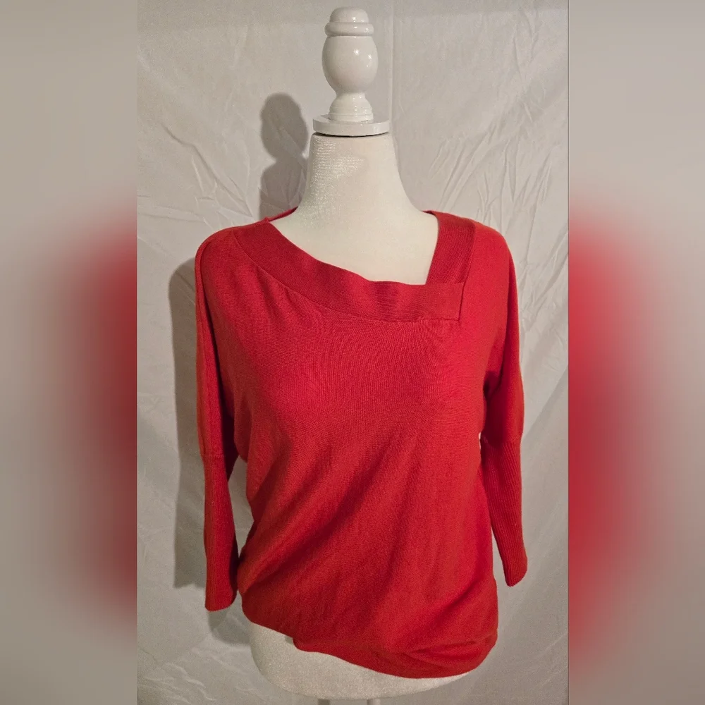 Red/Orange 3/4 Sleeve Top